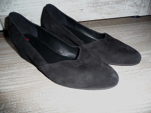 Högl velour leder pumps - velour,